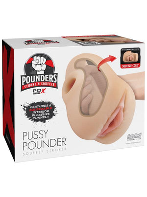 PDX Plus Pussy Pounder Squeeze Stroker Light