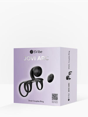 SVibe Snail JOVI Arc Couples Ring Noir Haze