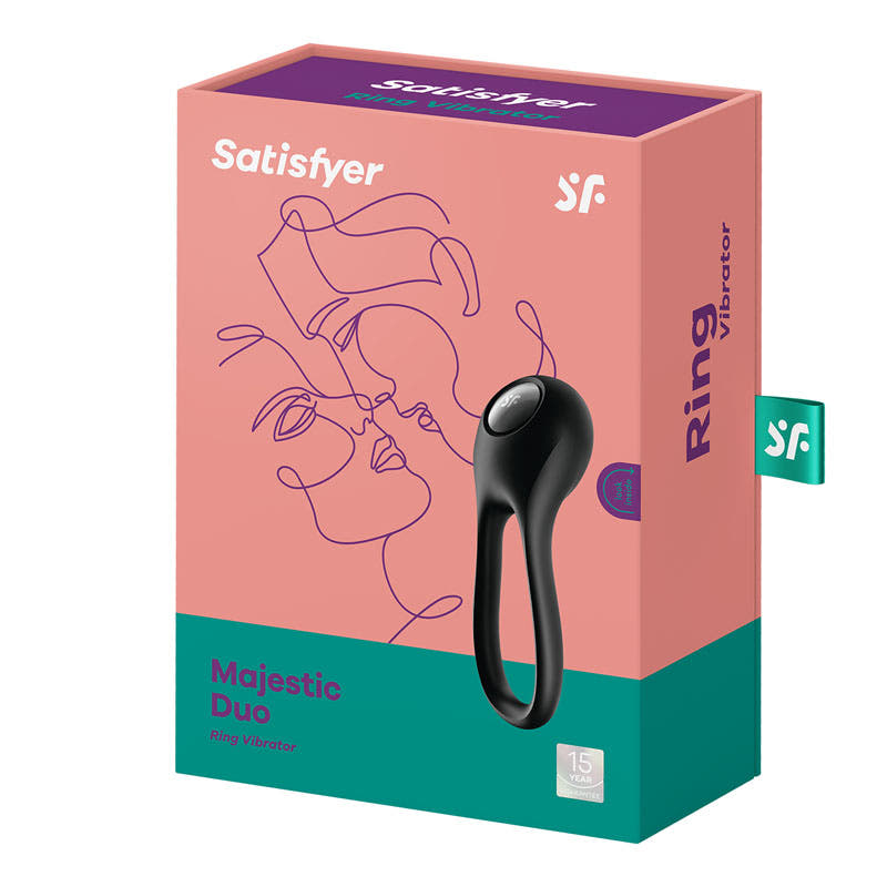 Satisfyer Majestic Duo - Vibrating Cock Ring with Flexible Loop