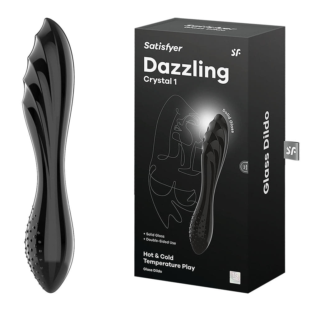 Satisfyer Dazzling Crystal 1 - Double-Ended Glass Dildo for Temperature Play