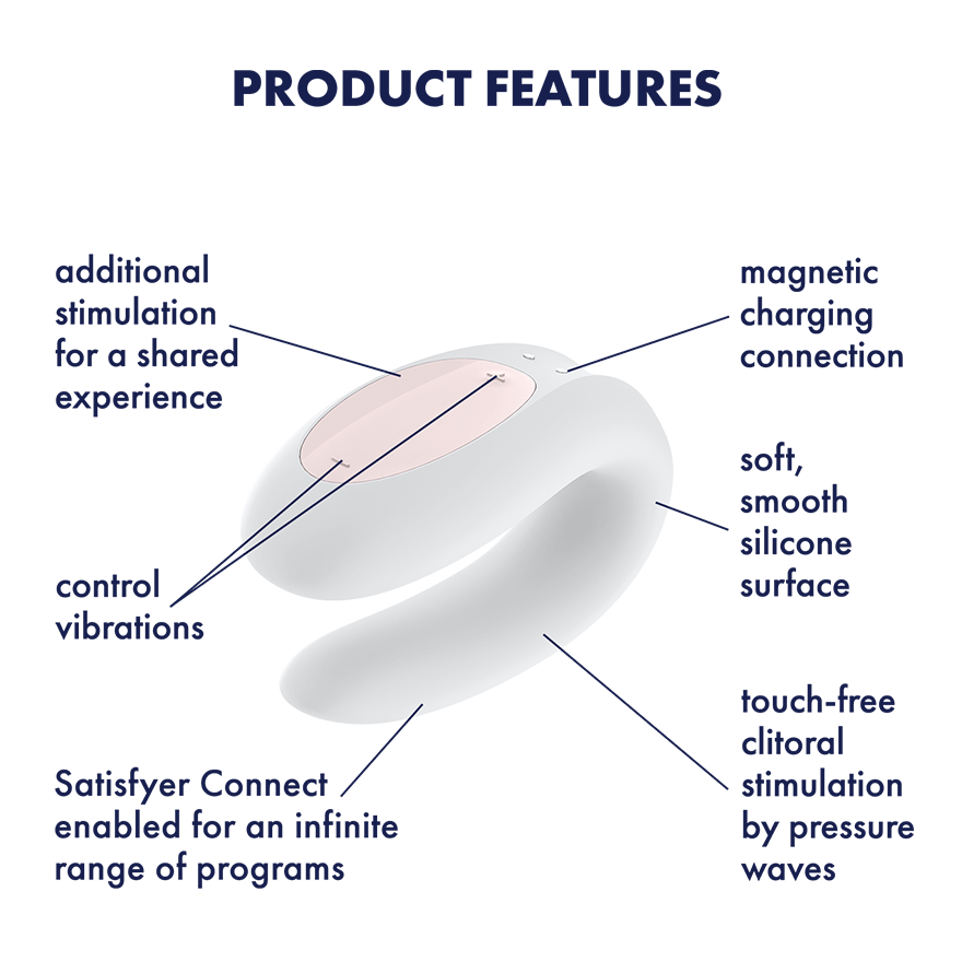 Satisfyer Double Joy - White