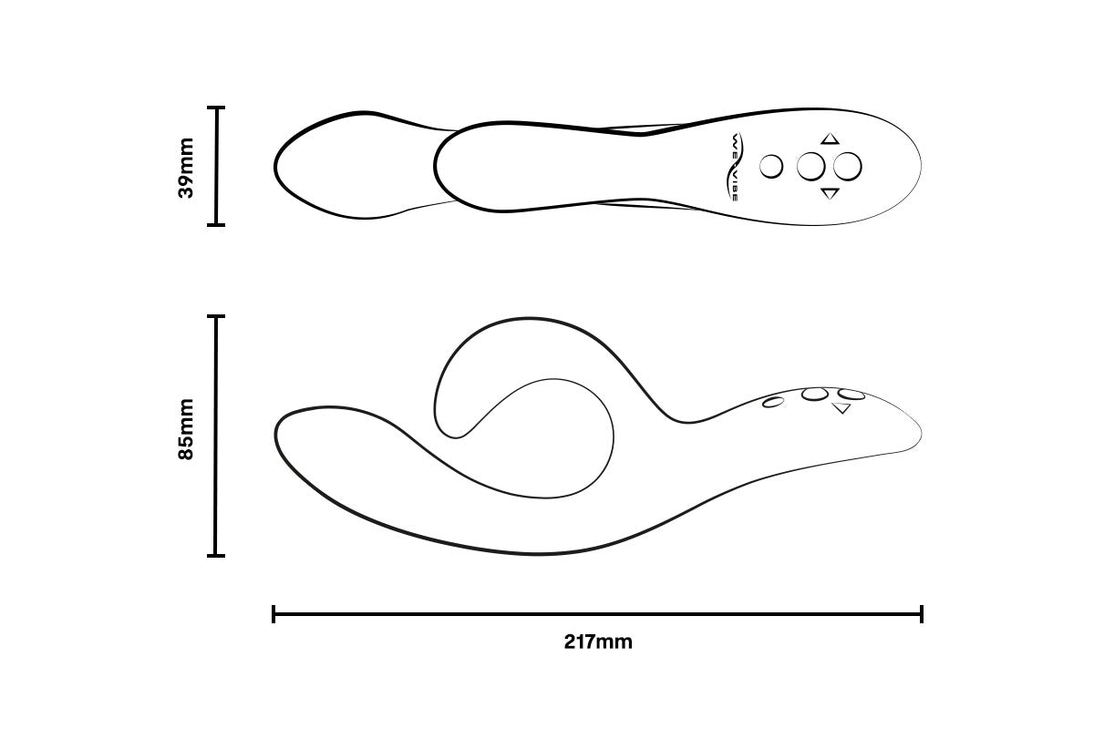 We-Vibe Nova 2 - Duel Stimulation Adjustable Rabbit Vibrator with App Control