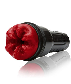Fleshlight Fantasy Reaper red sleeve in black case angled view