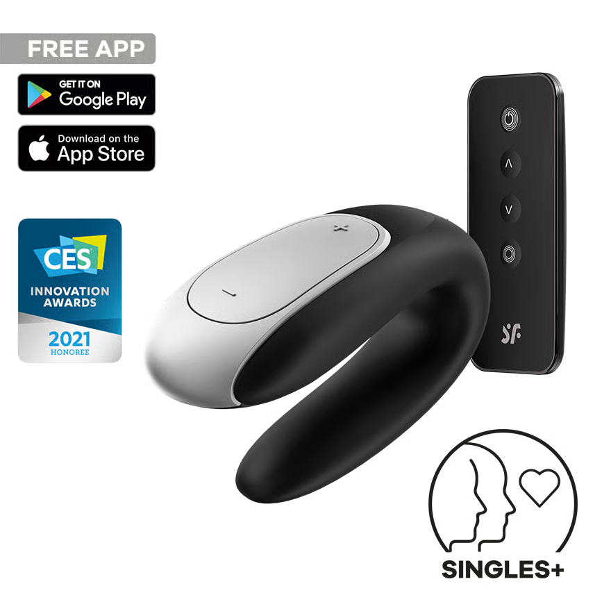 Satisfyer Double Fun Partner Vibrator with Connect App