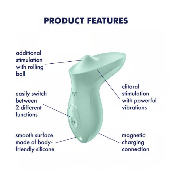 Satisfyer Exciterrr Lay-on Vibrator with Stimulating Moving Ball