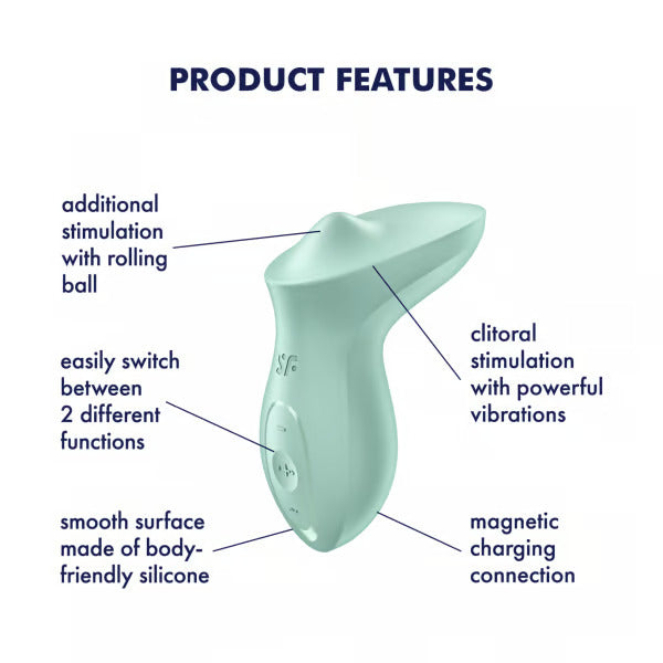 Satisfyer Exciterrr Lay-on Vibrator with Stimulating Moving Ball