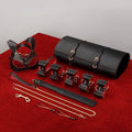 Trio Hide Luxury Bondage Gear Kit - 10 pieces