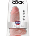 King Cock 9 Inch Chubby Dildo with Balls