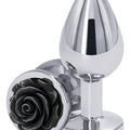 Rear Assets Rose Butt Plug - Black