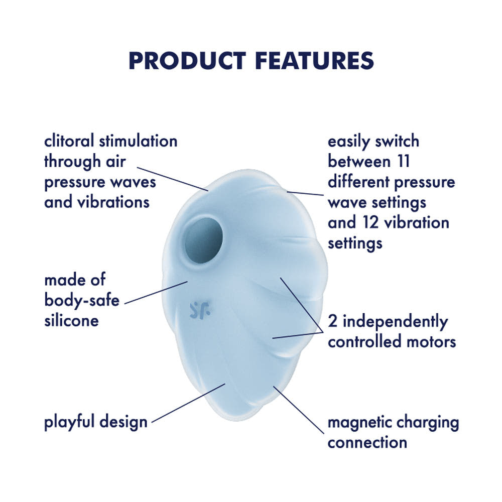 Satisfyer Cloud Dancer - Air Pulse and Vibrating Clitoral Stimulator