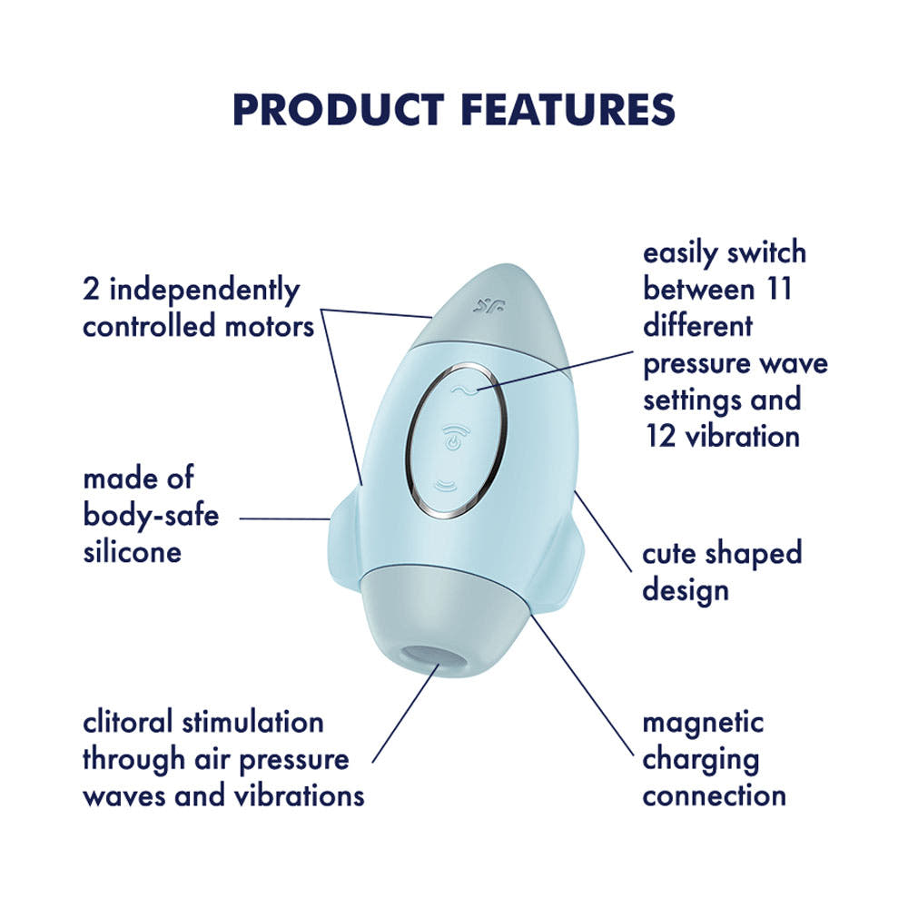 Satisfyer Mission Control - Air Pulse Clitoral Stimulator with Vibration