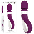 Gender X HANDLE IT - Purple/White USB Rechargeable Massager Wand