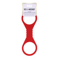Sex & Mischief Amor Large Silicone Cuffs - Red Large Restraints