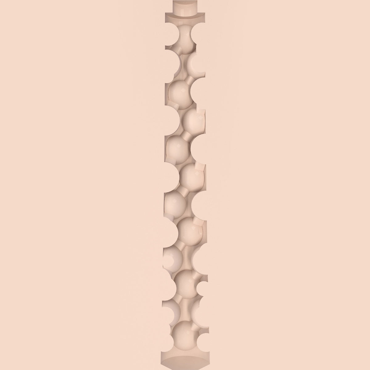 Fleshlight Fantasy Bigfoot internal bead texture cross-section