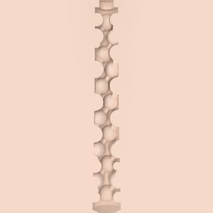 Fleshlight Fantasy Bigfoot internal bead texture cross-section