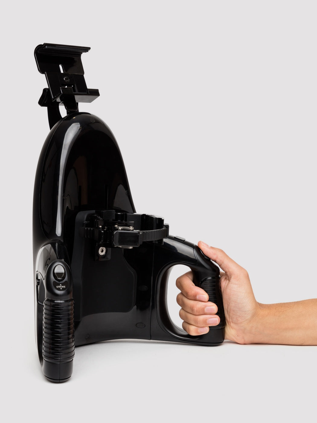 Fleshlight Universal Launch handle grip demonstration
