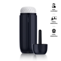 Svakom Sam Neo 2 Pro Interactive Heating Sucking and Vibrating Masturbator - Dark Blue