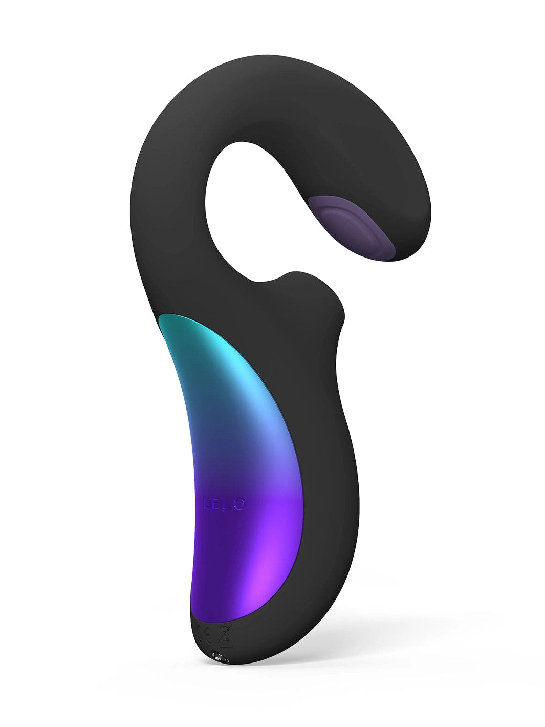 LELO ENIGMA Double Sonic in Black, front angle