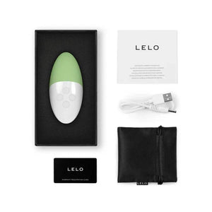 LELO SIRI 3 Pistachio Cream vibrator with pouch cable manual and warranty card